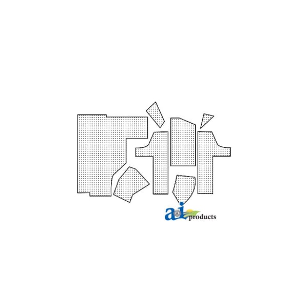 Cab Upholstery Kit w/ Headliner 41" x38" x5"